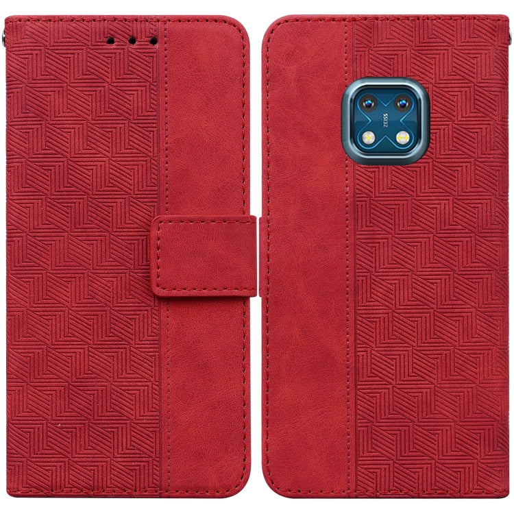 Geometric Embossed Leather Phone Case, For Nokia G300, For Nokia XR20, For Nokia 1.4, For Nokia 2.4