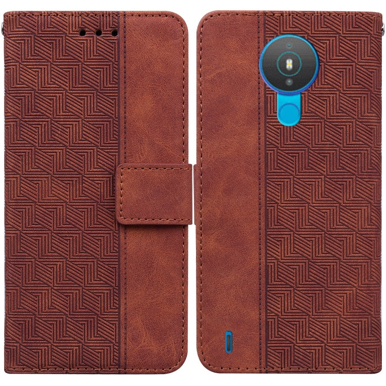 Geometric Embossed Leather Phone Case, For Nokia G300, For Nokia XR20, For Nokia 1.4, For Nokia 2.4