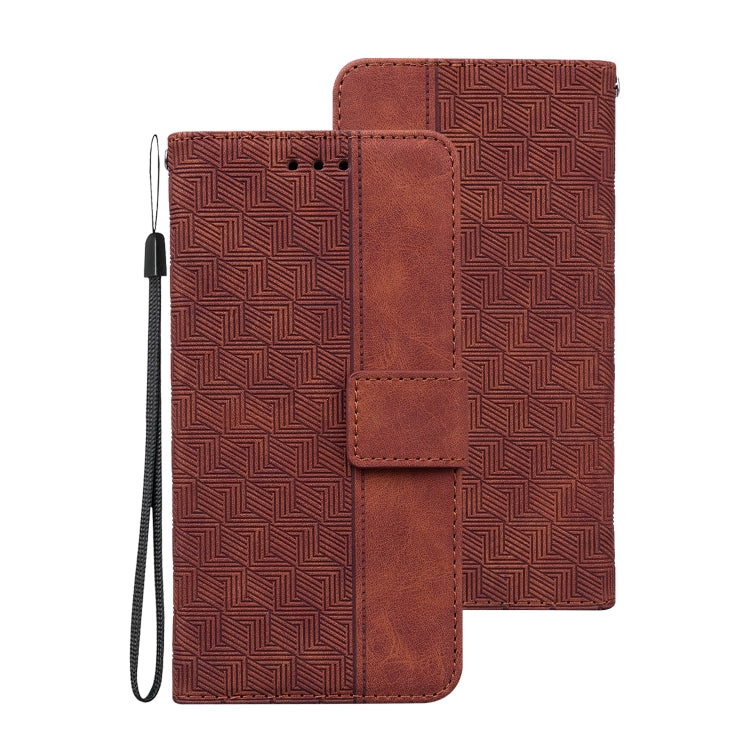 Geometric Embossed Leather Phone Case, For Samsung Galaxy A22 5G, For Samsung Galaxy A03 164mm, For Samsung Galaxy A03 166mm, For Samsung Galaxy A03 Core