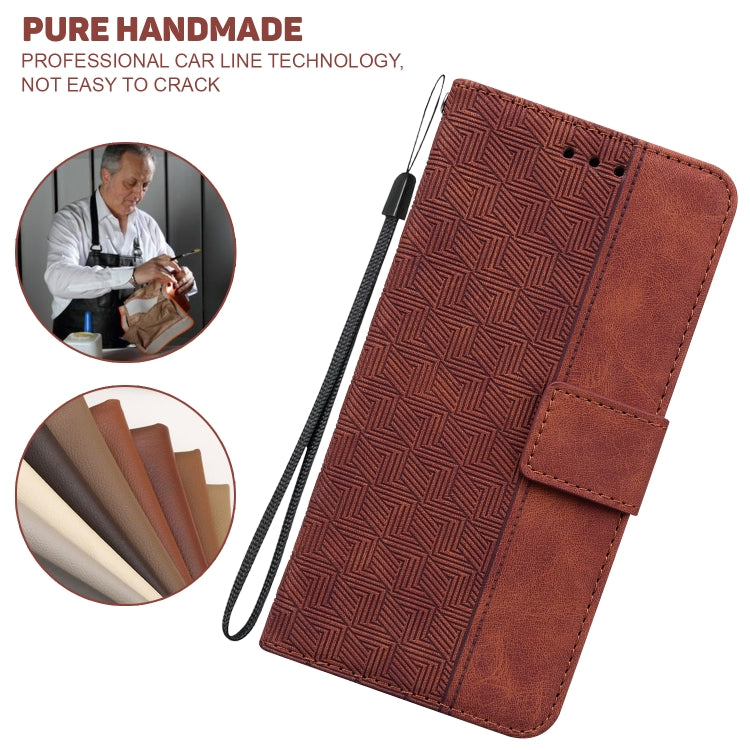 Geometric Embossed Leather Phone Case, For Samsung Galaxy A22 5G, For Samsung Galaxy A03 164mm, For Samsung Galaxy A03 166mm, For Samsung Galaxy A03 Core
