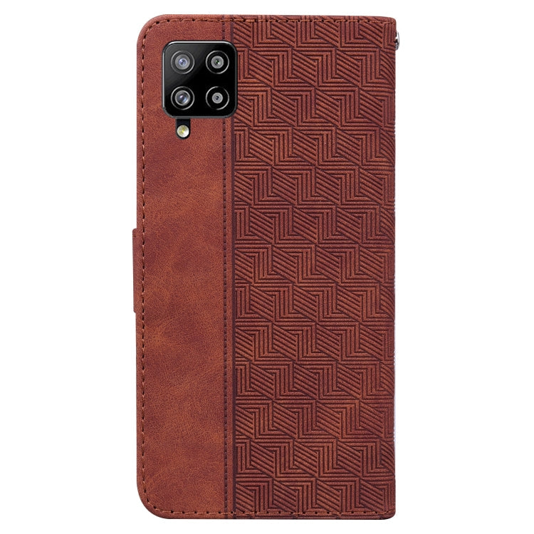 Geometric Embossed Leather Phone Case, For Samsung Galaxy M42 5G, For Samsung Galaxy A51, For Samsung Galaxy A51 5G, For Samsung Galaxy A52 4G / 5G