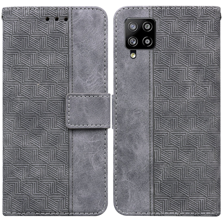 Geometric Embossed Leather Phone Case, For Samsung Galaxy M42 5G, For Samsung Galaxy A51, For Samsung Galaxy A51 5G, For Samsung Galaxy A52 4G / 5G