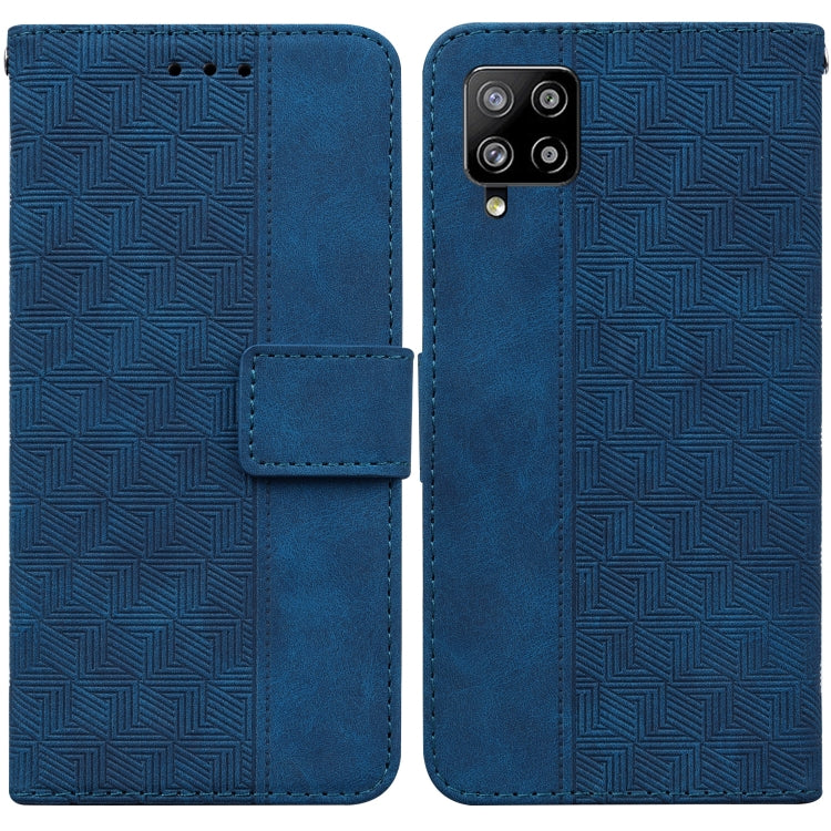 Geometric Embossed Leather Phone Case, For Samsung Galaxy M42 5G, For Samsung Galaxy A51, For Samsung Galaxy A51 5G, For Samsung Galaxy A52 4G / 5G