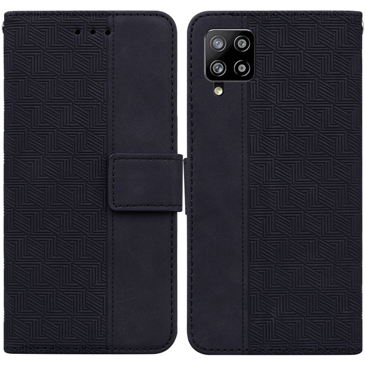 Geometric Embossed Leather Phone Case, For Samsung Galaxy M42 5G, For Samsung Galaxy A51, For Samsung Galaxy A51 5G, For Samsung Galaxy A52 4G / 5G
