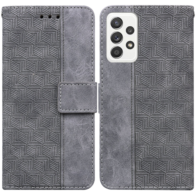 Geometric Embossed Leather Phone Case, For Samsung Galaxy M42 5G, For Samsung Galaxy A51, For Samsung Galaxy A51 5G, For Samsung Galaxy A52 4G / 5G