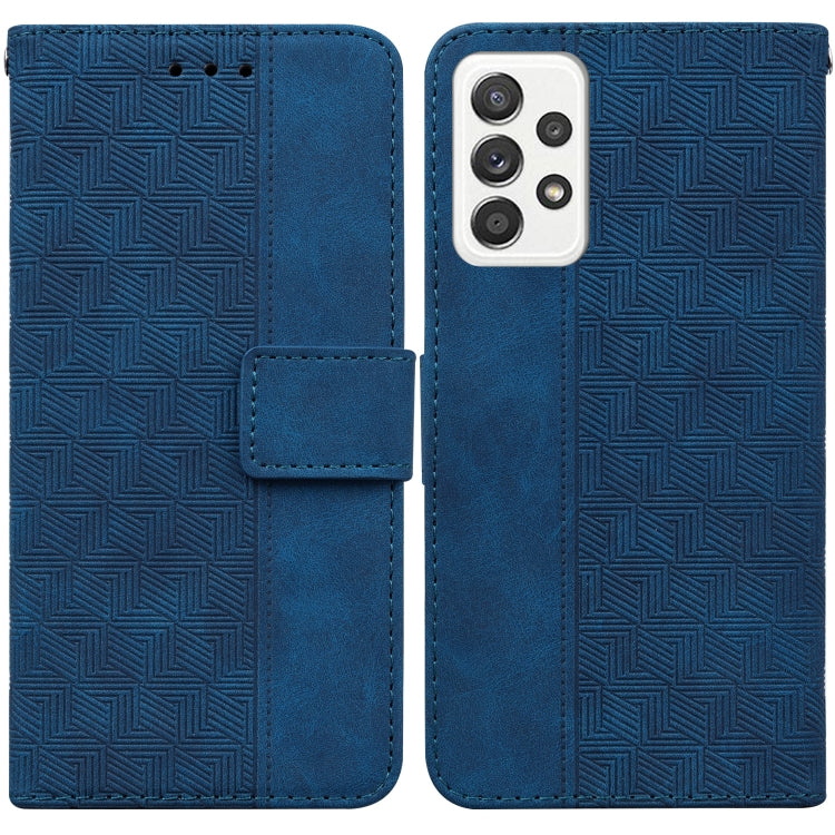 Geometric Embossed Leather Phone Case, For Samsung Galaxy M42 5G, For Samsung Galaxy A51, For Samsung Galaxy A51 5G, For Samsung Galaxy A52 4G / 5G