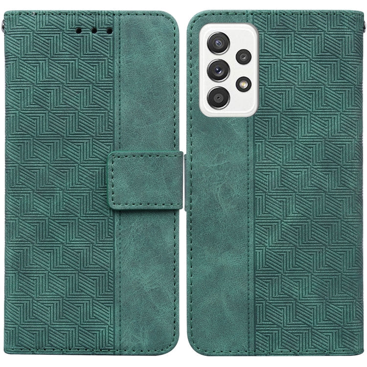 Geometric Embossed Leather Phone Case, For Samsung Galaxy M42 5G, For Samsung Galaxy A51, For Samsung Galaxy A51 5G, For Samsung Galaxy A52 4G / 5G