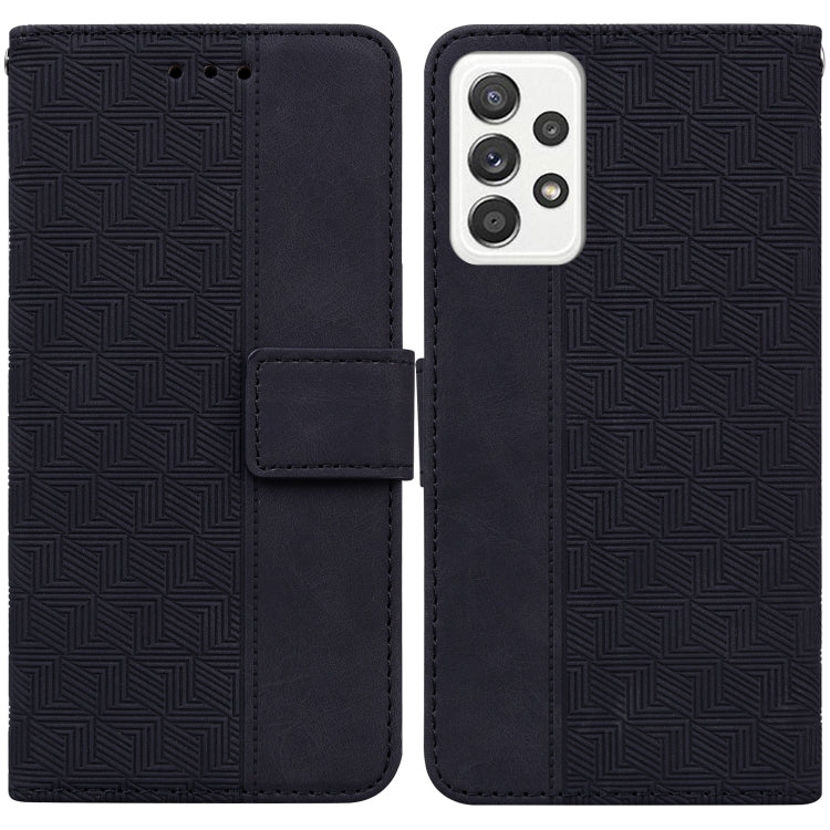 Geometric Embossed Leather Phone Case, For Samsung Galaxy M42 5G, For Samsung Galaxy A51, For Samsung Galaxy A51 5G, For Samsung Galaxy A52 4G / 5G