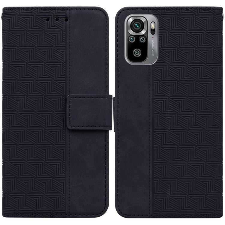 Geometric Embossed Leather Phone Case, For Xiaomi Redmi Note 9T / Note 9 5G, For Xiaomi Redmi Note 10 4G / Note 10S, For Xiaomi Redmi 8 / 8A, For Xiaomi Redmi 9 / 9 Prime / Poco M2