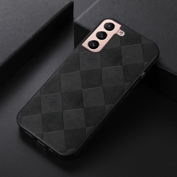 Weave Plaid PU Phone Case, For Samsung Galaxy S22 5G, For Samsung Galaxy S22+ 5G, For Samsung Galaxy S22 Ultra 5G, For Samsung Galaxy Z Flip 3 5G, For Samsung Galaxy Z Fold2 5G, For Samsung Galaxy Z Fold3 5G