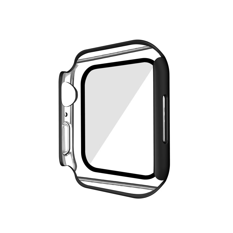 Electroplating Matte All-inclusive PC + Tempered Glass Watch Case, For Apple Watch Series 9 / 8 / 7 41mm, For Apple Watch Series 9 / 8 / 7 45mm