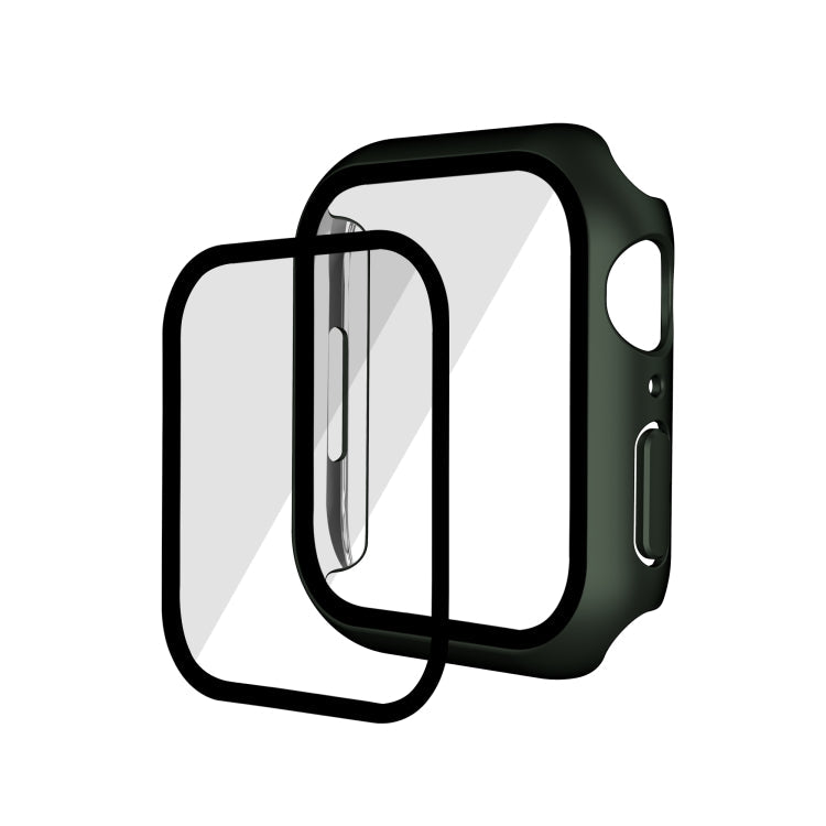 Electroplating Matte All-inclusive PC + Tempered Glass Watch Case, For Apple Watch Series 9 / 8 / 7 41mm, For Apple Watch Series 9 / 8 / 7 45mm