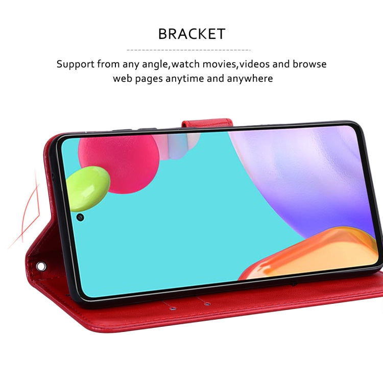 Rose Embossed Leather Phone Case, For Samsung Galaxy A03 Core, For Samsung Galaxy A03s 164mm, For Samsung Galaxy A03 164mm, For Samsung Galaxy A33 5G