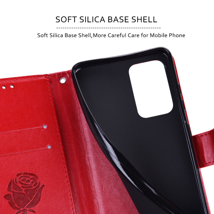 Rose Embossed Leather Phone Case, For Samsung Galaxy A03 Core, For Samsung Galaxy A03s 164mm, For Samsung Galaxy A03 164mm, For Samsung Galaxy A33 5G