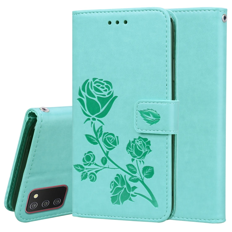 Rose Embossed Leather Phone Case, For Samsung Galaxy A03 Core, For Samsung Galaxy A03s 164mm, For Samsung Galaxy A03 164mm, For Samsung Galaxy A33 5G