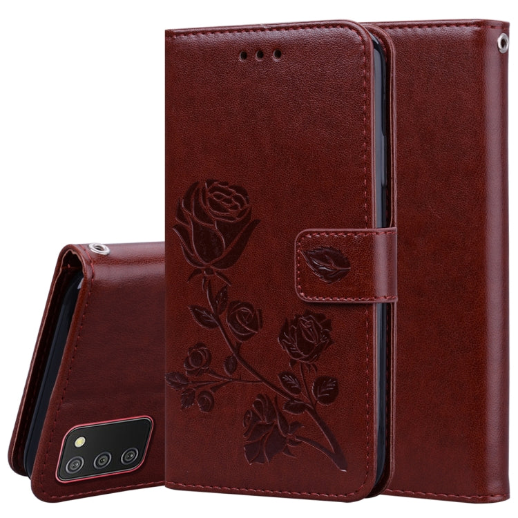 Rose Embossed Leather Phone Case, For Samsung Galaxy A03 Core, For Samsung Galaxy A03s 164mm, For Samsung Galaxy A03 164mm, For Samsung Galaxy A33 5G