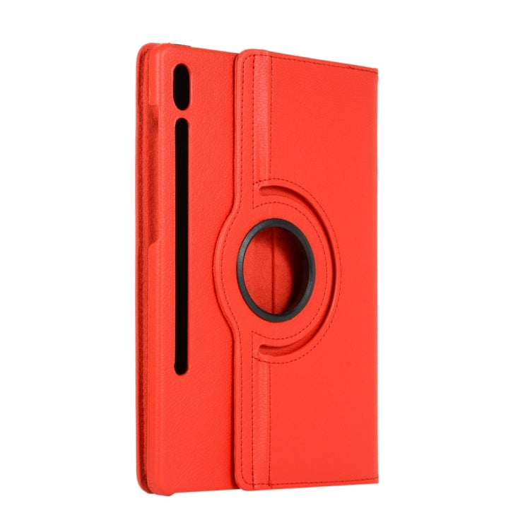 360 Degrees Rotation Holder Litchi Leather Tablet Case, For Samsung Galaxy Tab S8 Ultra