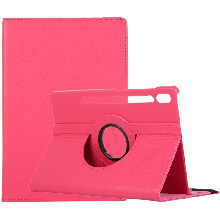 360 Degrees Rotation Holder Litchi Leather Tablet Case, For Samsung Galaxy Tab S8 Ultra