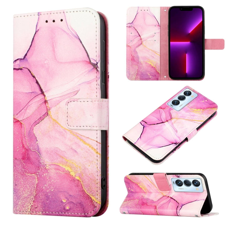 PT003 Marble Pattern Flip Leather Phone Case, For Tecno Camon 18 Premier, For Tecno Camon 18 P, For Tecno Pop 5, For Tecno Pop 5 LTE BD4
