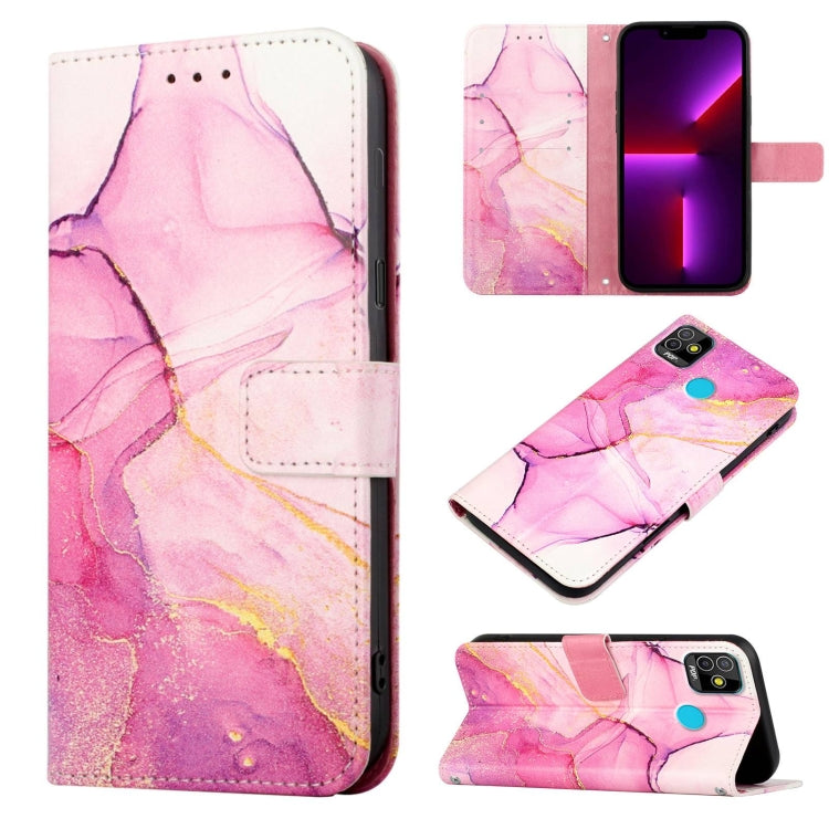 PT003 Marble Pattern Flip Leather Phone Case, For Tecno Camon 18 Premier, For Tecno Camon 18 P, For Tecno Pop 5, For Tecno Pop 5 LTE BD4
