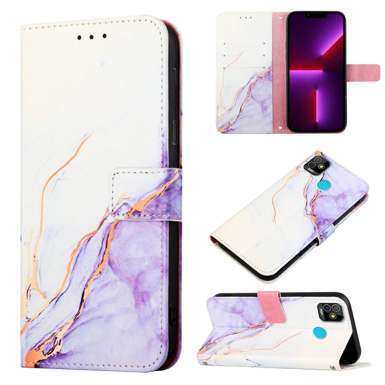 PT003 Marble Pattern Flip Leather Phone Case, For Tecno Camon 18 Premier, For Tecno Camon 18 P, For Tecno Pop 5, For Tecno Pop 5 LTE BD4