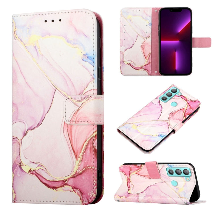 PT003 Marble Pattern Flip Leather Phone Case, For Tecno Camon 18 Premier, For Tecno Camon 18 P, For Tecno Pop 5, For Tecno Pop 5 LTE BD4