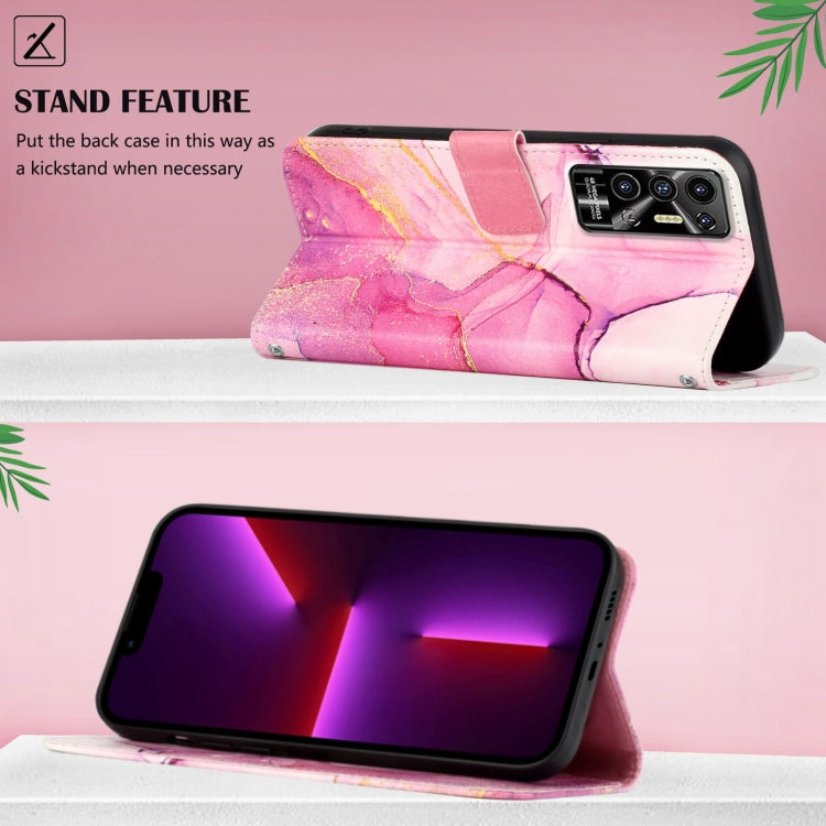 PT003 Marble Pattern Flip Leather Phone Case, For Tecno Pova 2, For Tecno Spark 5 Air / Spark 6 Air, For Tecno Spark 6, For Tecno Spark 6 Go