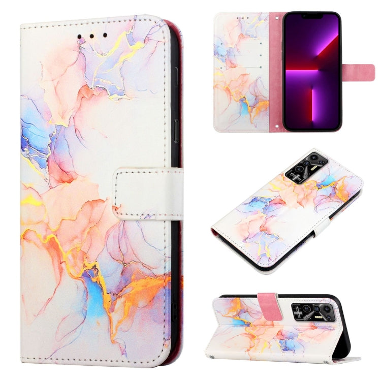 PT003 Marble Pattern Flip Leather Phone Case, For Tecno Pova 2, For Tecno Spark 5 Air / Spark 6 Air, For Tecno Spark 6, For Tecno Spark 6 Go
