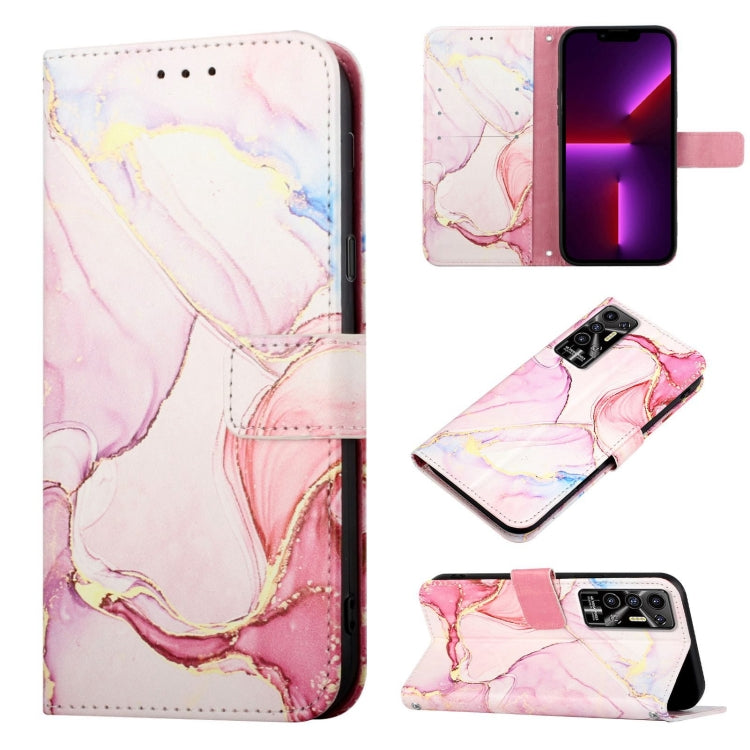 PT003 Marble Pattern Flip Leather Phone Case, For Tecno Pova 2, For Tecno Spark 5 Air / Spark 6 Air, For Tecno Spark 6, For Tecno Spark 6 Go