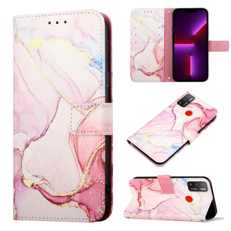 PT003 Marble Pattern Flip Leather Phone Case, For Tecno Pova 2, For Tecno Spark 5 Air / Spark 6 Air, For Tecno Spark 6, For Tecno Spark 6 Go