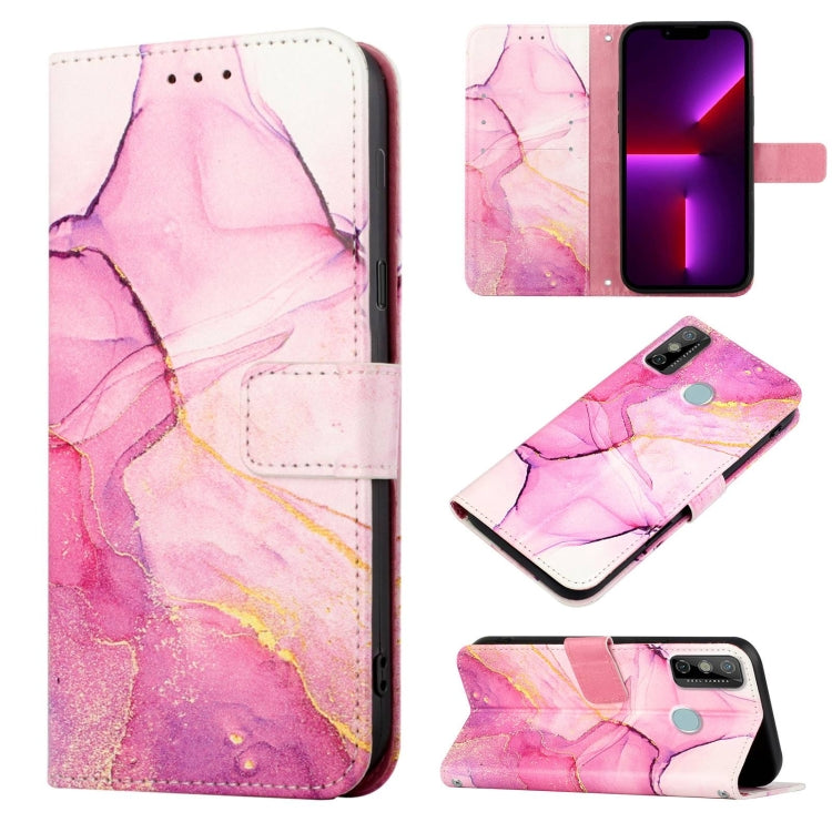 PT003 Marble Pattern Flip Leather Phone Case, For Tecno Pova 2, For Tecno Spark 5 Air / Spark 6 Air, For Tecno Spark 6, For Tecno Spark 6 Go