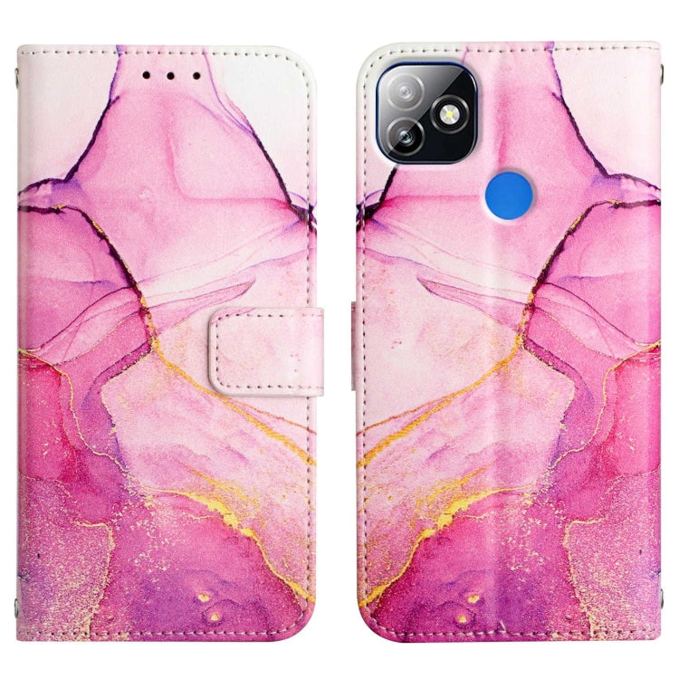 PT003 Marble Pattern Flip Leather Phone Case, For itel P36