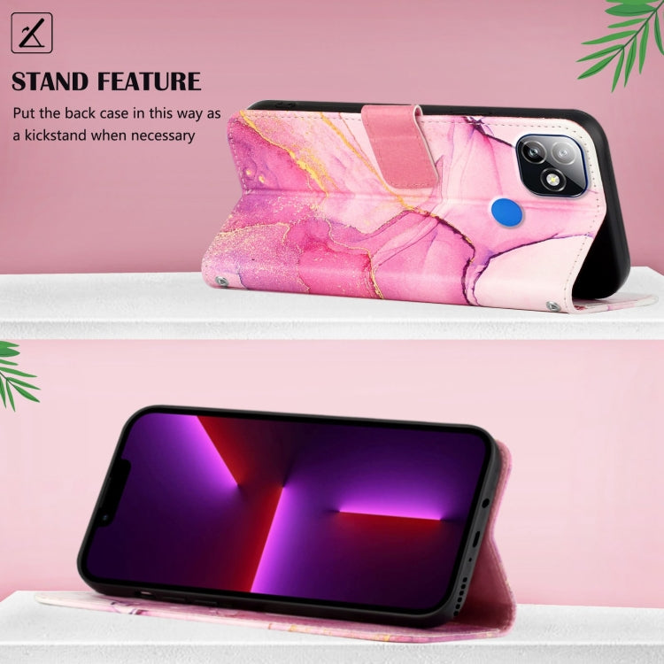 PT003 Marble Pattern Flip Leather Phone Case, For itel P36