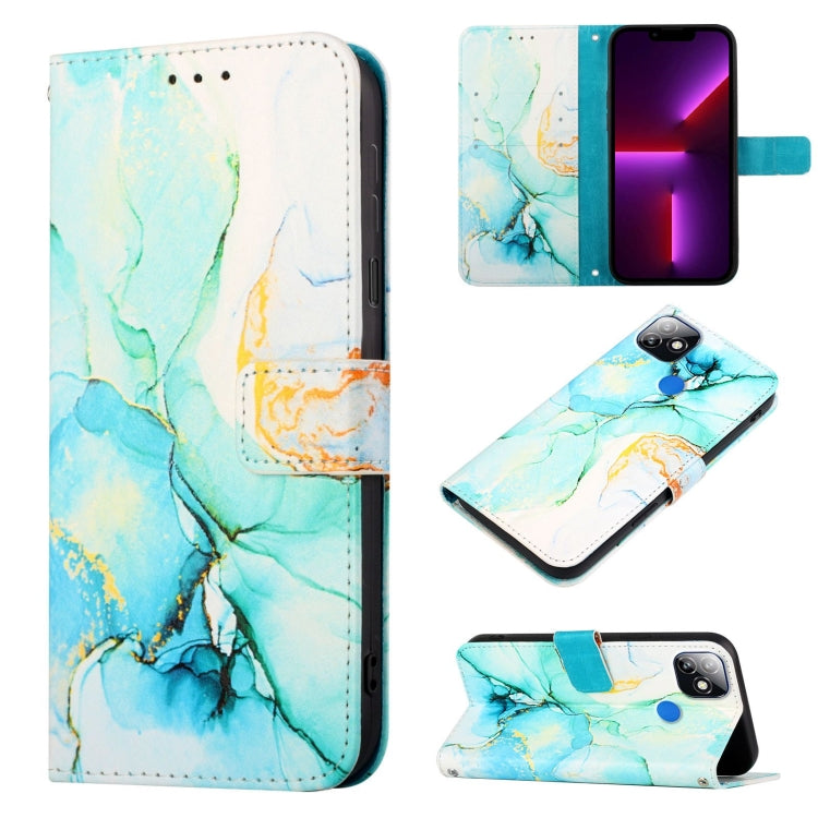 PT003 Marble Pattern Flip Leather Phone Case, For itel P36