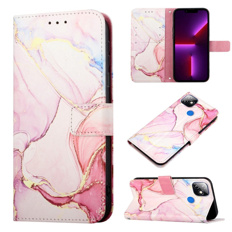 PT003 Marble Pattern Flip Leather Phone Case, For itel P36