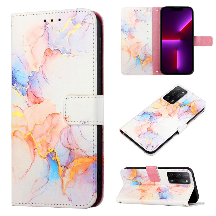 PT003 Marble Pattern Flip Leather Phone Case, For OPPO A93 / F17 Pro / Reno4 F / Reno4 Lite, For OPPO A55s 5G, For OPPO A94 / F19 Pro / Reno5 F / Reno5 Lite, For OPPO A94 5G / A95 5G / F19 Pro+ 5G / Reno5 Z
