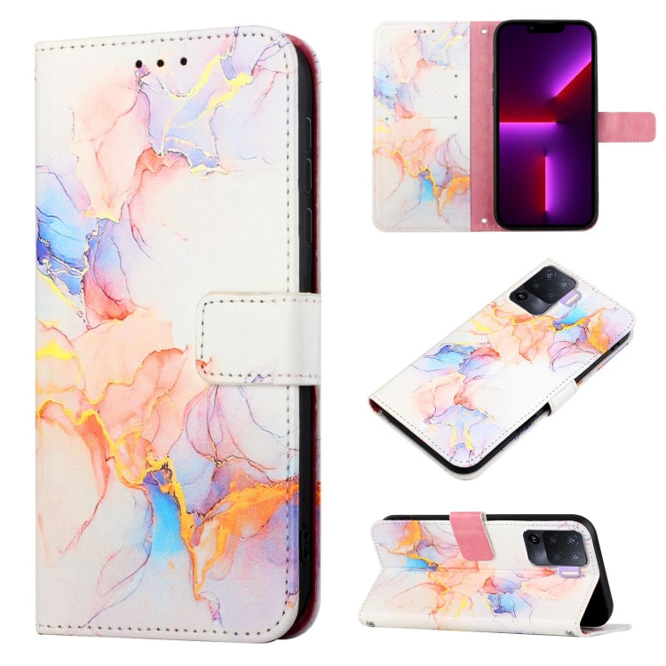 PT003 Marble Pattern Flip Leather Phone Case, For OPPO A93 / F17 Pro / Reno4 F / Reno4 Lite, For OPPO A55s 5G, For OPPO A94 / F19 Pro / Reno5 F / Reno5 Lite, For OPPO A94 5G / A95 5G / F19 Pro+ 5G / Reno5 Z
