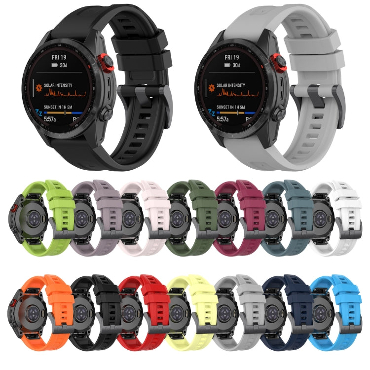Quick Release Silicone Watchband, For Garmin Fenix 7X