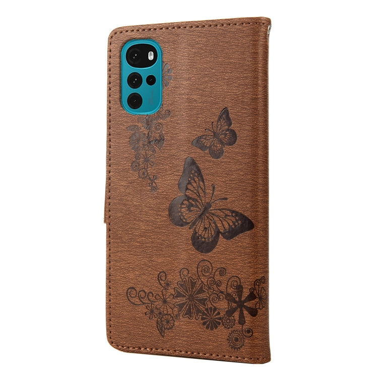 Butterfly Embossed Horizontal Flip Leather Phone Case, For Motorola Moto G22, For Nokia G21