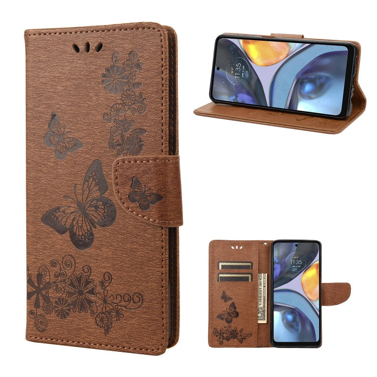 Butterfly Embossed Horizontal Flip Leather Phone Case, For Motorola Moto G22, For Nokia G21