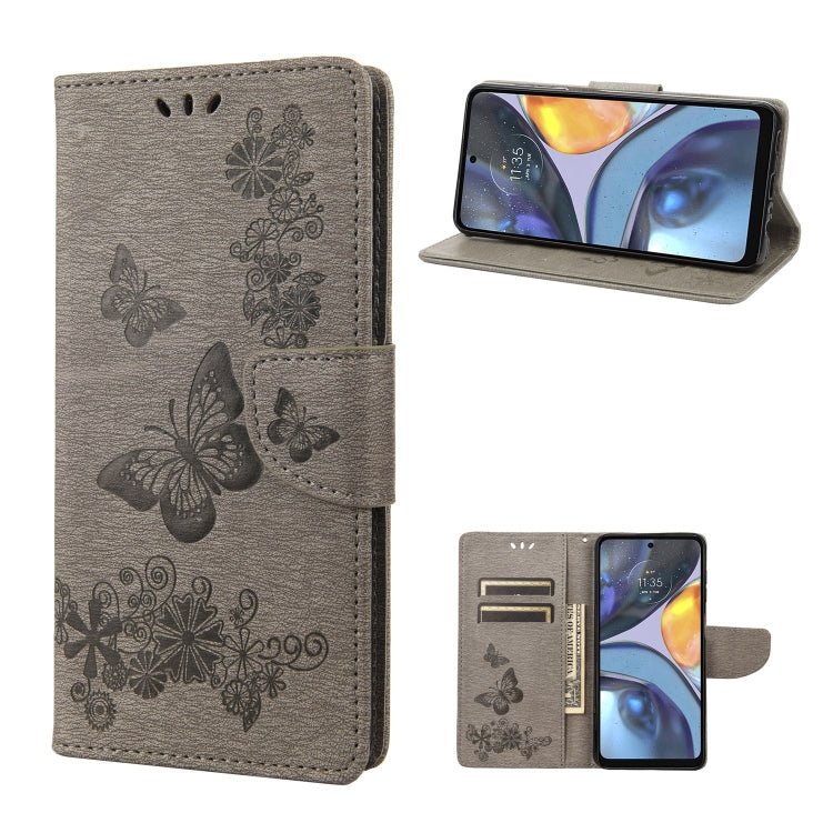 Butterfly Embossed Horizontal Flip Leather Phone Case, For Motorola Moto G22, For Nokia G21
