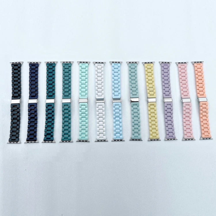 Candy Color Three-Bead Watchband For Apple Watch Series, 7 41mm / 6&SE&5&4 40mm / 3&2&1 38mm, 7 45mm / 6&SE&5&4 44mm / 3&2&1 42mm