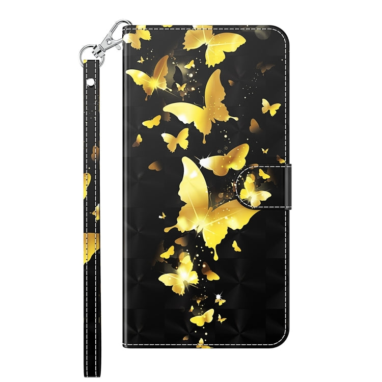 3D Painting Pattern TPU + PU Leather Phone Case, For Sony Xperia 5 II, For Sony Xperia 10 II