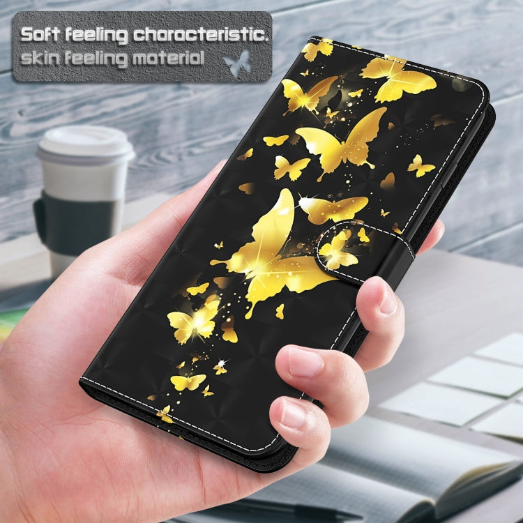 3D Painting Pattern TPU + PU Leather Phone Case, For Sony Xperia 5 II, For Sony Xperia 10 II