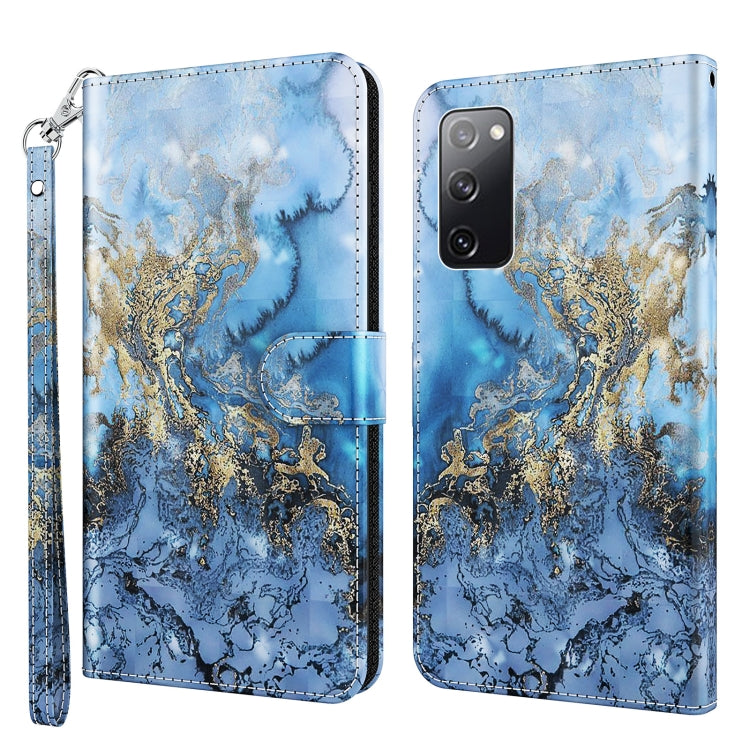 3D Painting Pattern TPU + PU Leather Phone Case, For Samsung Galaxy A03s 166mm, For Samsung Galaxy A13 5G