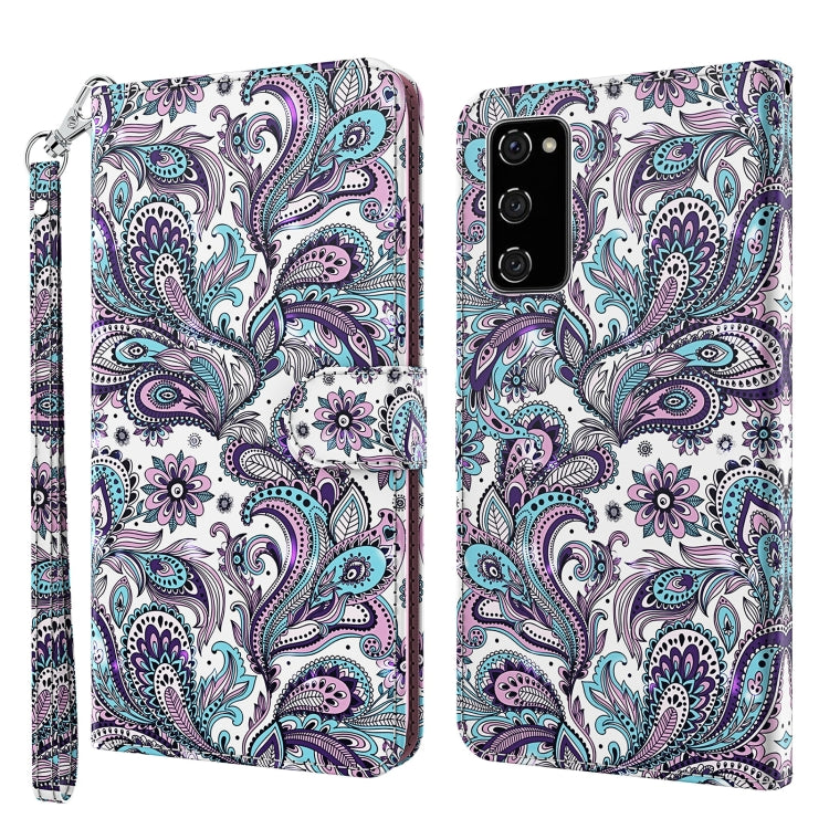 3D Painting Pattern TPU + PU Leather Phone Case, For Samsung Galaxy A03s 166mm, For Samsung Galaxy A13 5G