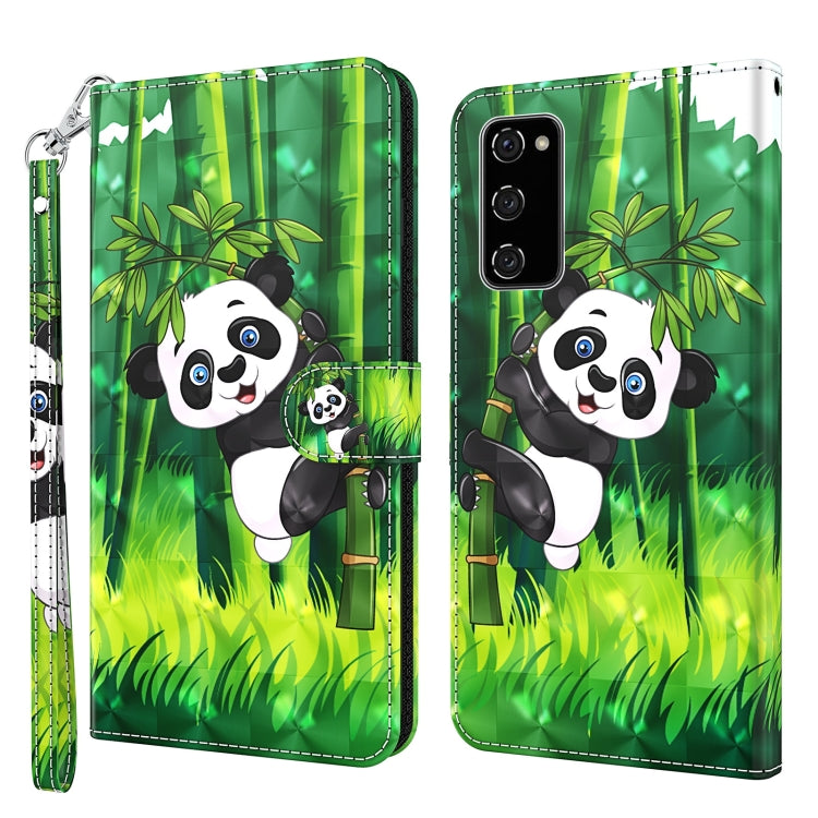 3D Painting Pattern TPU + PU Leather Phone Case, For Samsung Galaxy A03s 166mm, For Samsung Galaxy A13 5G