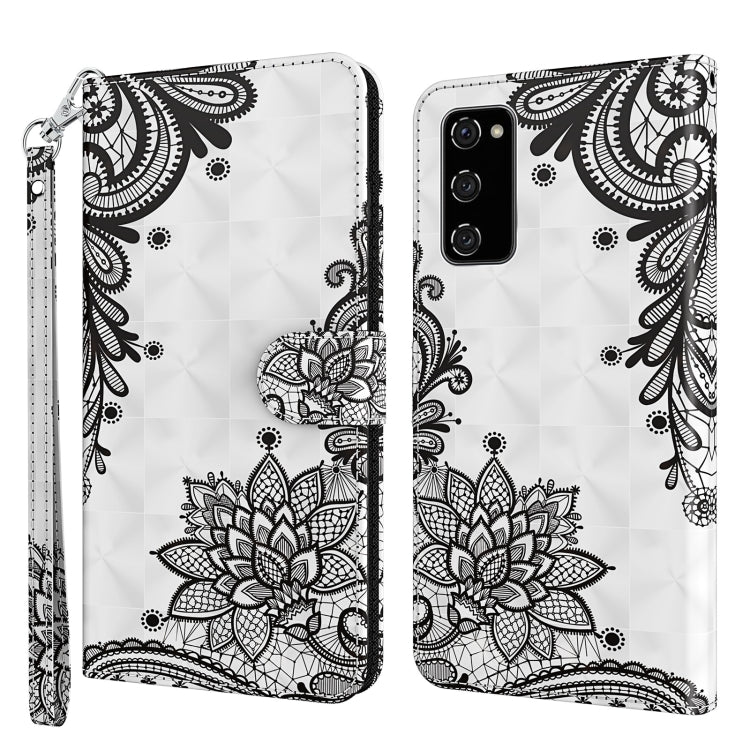 3D Painting Pattern TPU + PU Leather Phone Case, For Samsung Galaxy A03s 166mm, For Samsung Galaxy A13 5G