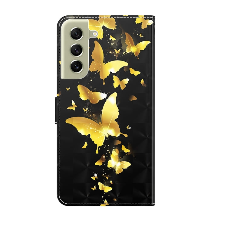 3D Painting Pattern TPU + PU Leather Phone Case, For Samsung Galaxy S22 5G, For Samsung Galaxy S22+ 5G