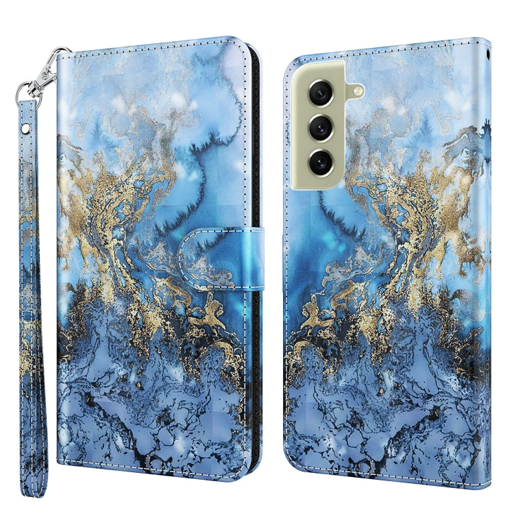 3D Painting Pattern TPU + PU Leather Phone Case, For Samsung Galaxy S22 5G, For Samsung Galaxy S22+ 5G